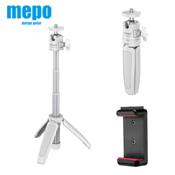 

DSLR Camera Vlog Tripod Smartphone Mini Portable Holder w/ Cold Shoe Photography Phone Mount for iPhone Samsung Android Bracket