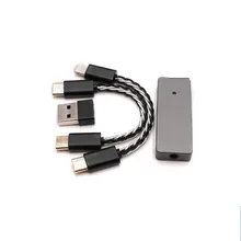 Новейший 8 ядерный посеребренный кабель тип-c DAC декодирующий усилитель DSD hifi аудио усилитель Звуковая карта для Hesa Android apple PC T1115