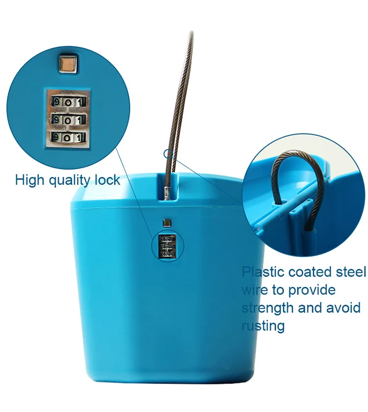 Password Code Lock Box With Line Anti-theft Safe Portable Beach Lock Plastic Bucket IndoorOutdoor Sports Password Code Lock Box (14)