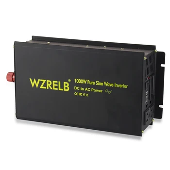 

Pure Sine Wave Inverter Solar System 24V 220V 1000W Car Power Inverter Generator DC to AC Converter Off Grid 12V/48V to 120/240V