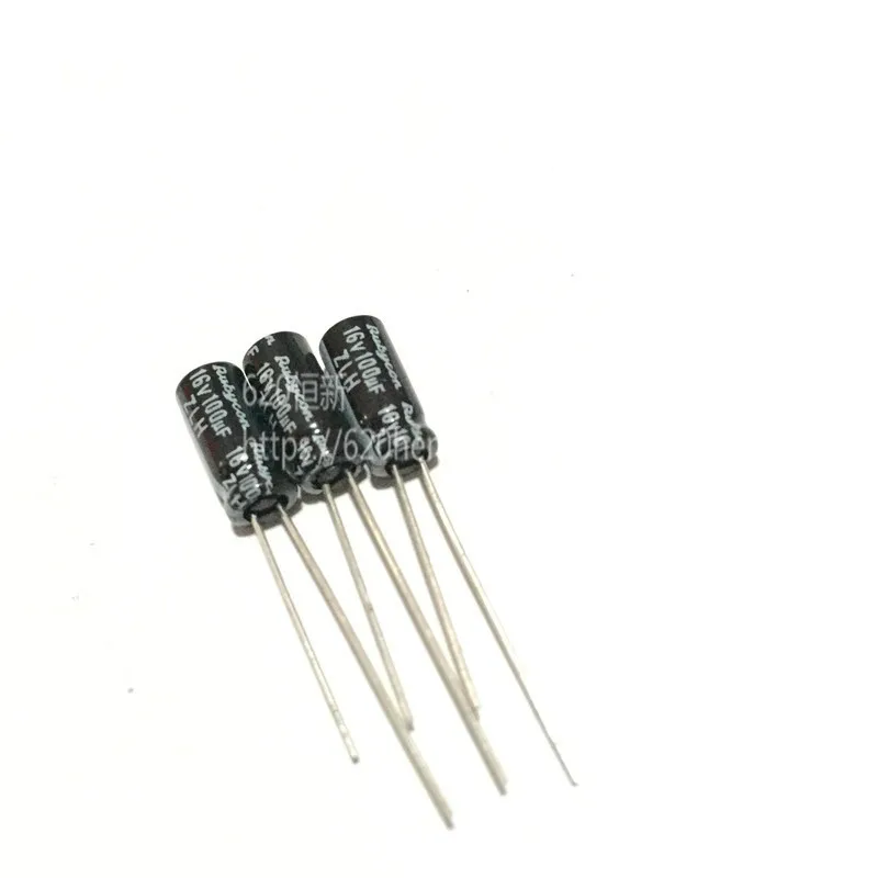 100 шт. японский Rubycon ZLH 16V100UF 5X11 мм Высокая частота низкое сопротивление 100 мкФ 16V 100 мкФ/16 V