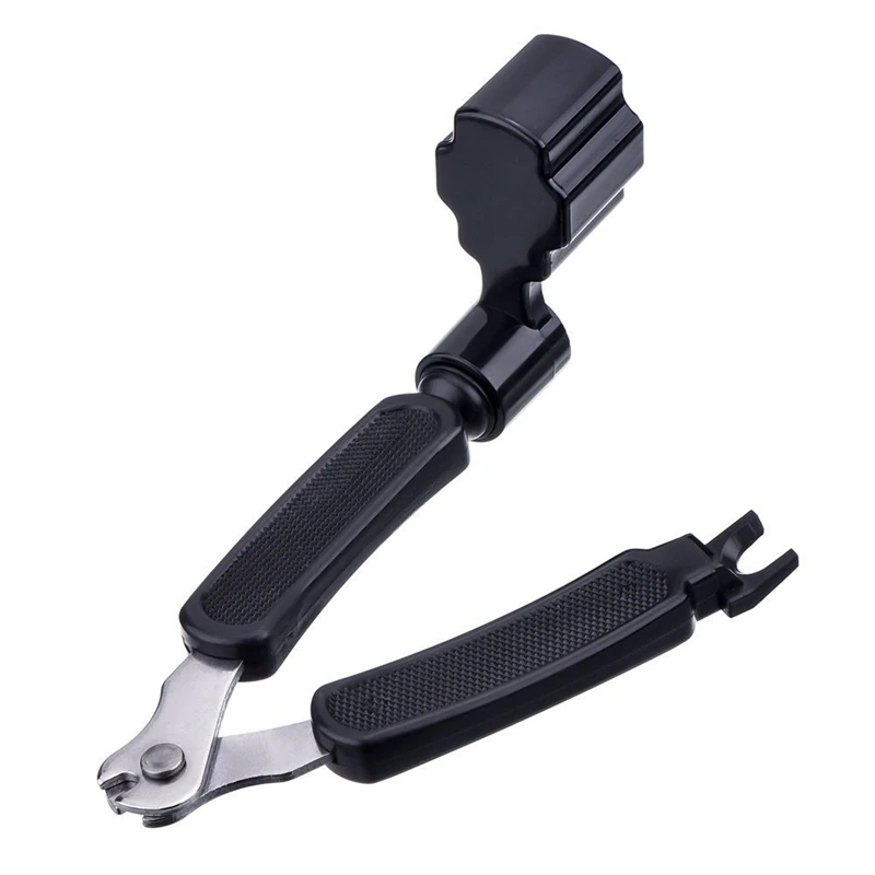 

Black 3 in 1 Multifunction Guitar String Winder String Cutter Pin Puller