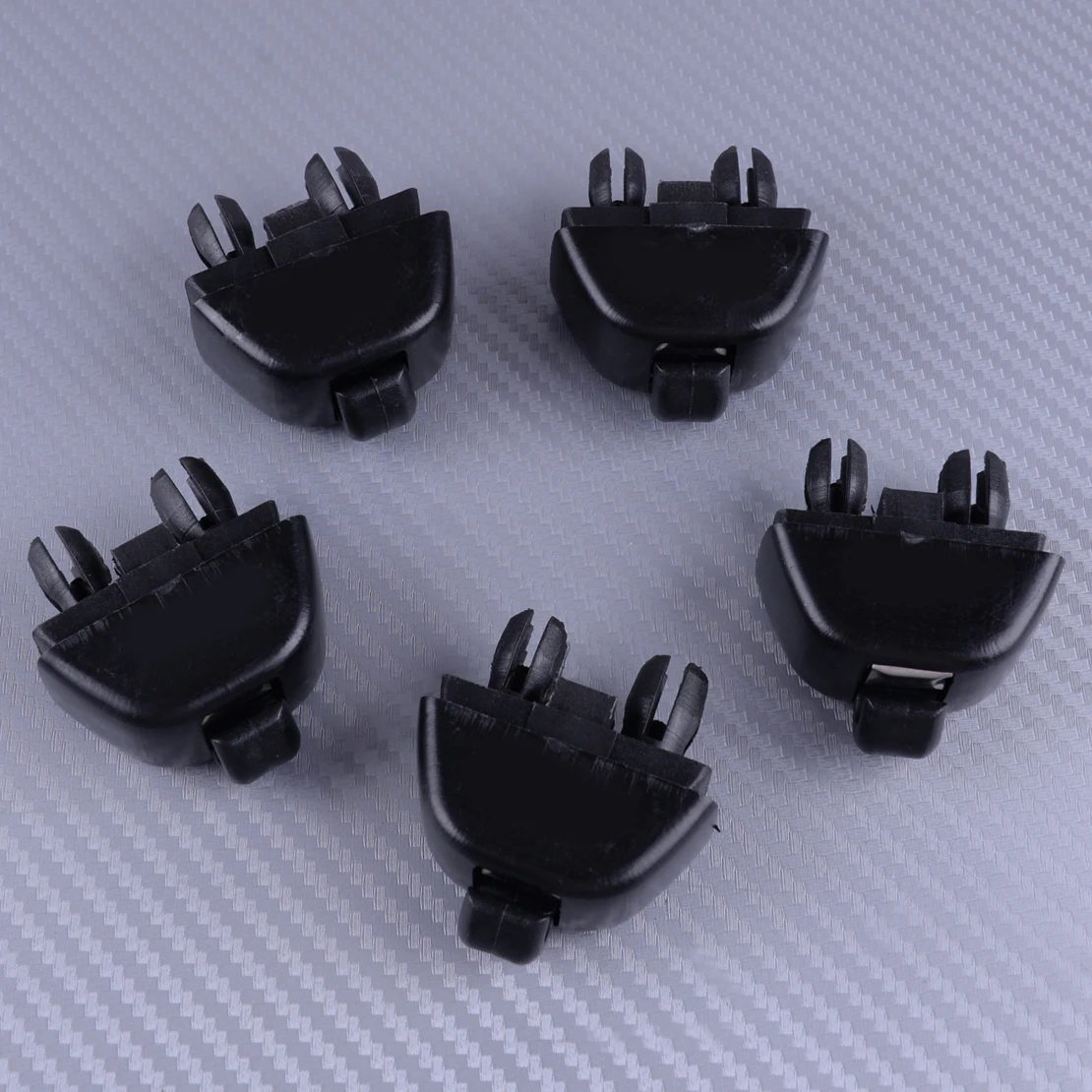 DWCX 5Pcs Car Inner Sun Visor Hook Clip Black 4F0857561 Fit for Audi A6