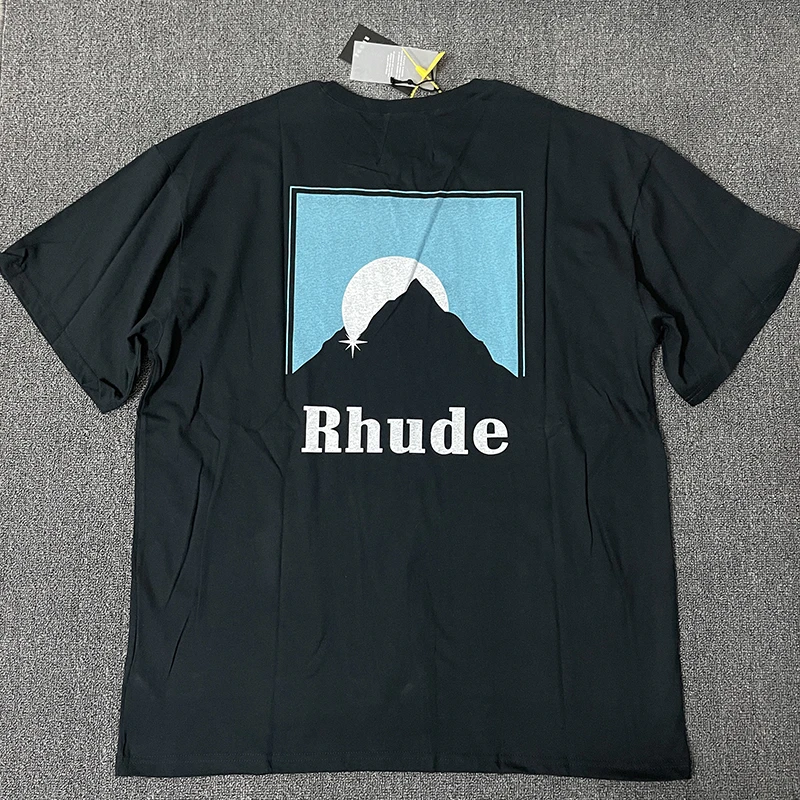 Oversized Mountain Rhude T Shirt Men 