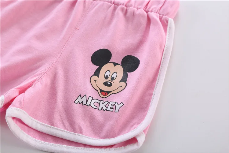 warm Baby Clothing Set Children's Suit 2-piece Set Baby Boy Summer New Style Minnie Cartoon Pattern Baby Boy Vest T-shirt + Pants Girl Letter Printing Baby Clothing Set