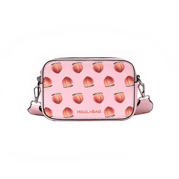 

New Fruit Handbag Crossbody Bags For Women 2020 Leather Cute Shoulder Bag Fashion Wide Strap Summer Small Square Bag Purse