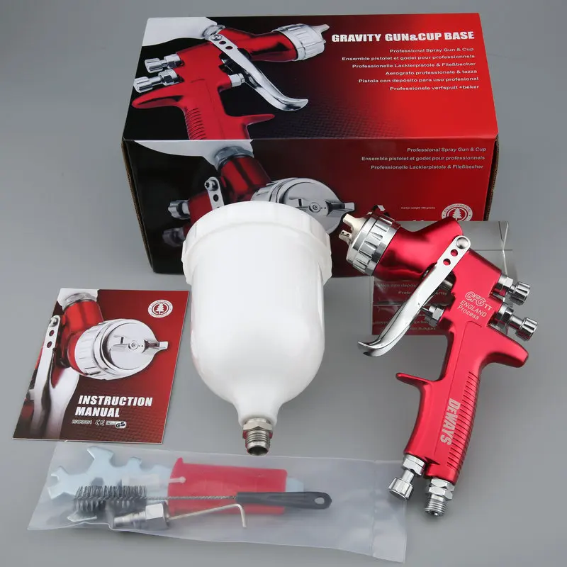 HVLP распылитель подачи воздуха с 600cc чашкой 1,3 мм сопла