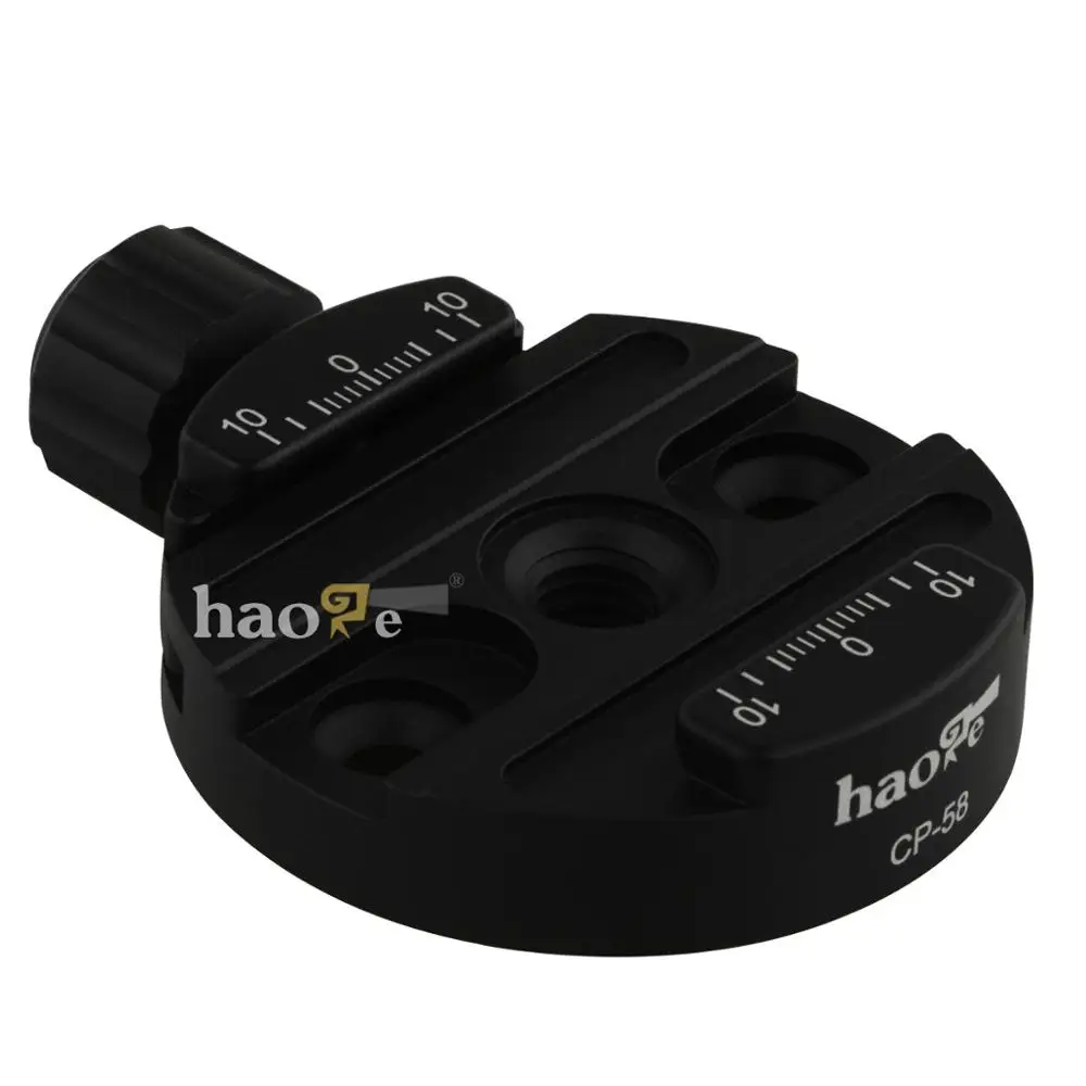 

Haoge 58mm Screw Knob Clamp Adapter Mount for Quick Release QR Plate Camera Tripod Ballhead Monopod Ball Head Fit Arca Swiss