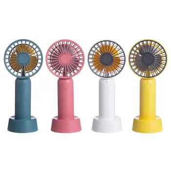 

Handheld Mini Fan with Base Portable USB Rechargeable Personal Desktop Air Cooler for Home Office