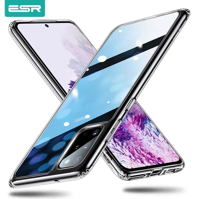 ESR Tempered Glass Case for Samsung Galaxy S20 Plus S20 Ultra Note 10 Plus Cover Bumper Case For Samsung Note 10 Note 10 Plus 5G Transparent