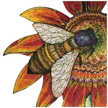 

Alien Animal Shaped Jigsaw Diligent Bee Honey Wooden Puzzles 3D 100 200 300 Pieces Diy Game Wood Toys for Teen Kids Party Gift