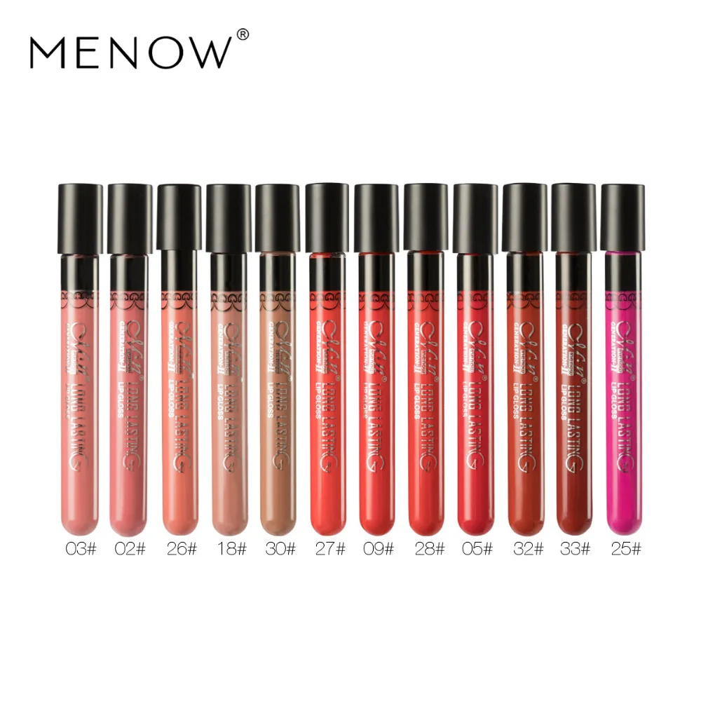 MENOW Sexy Makeup 12 Colors Lip Gloss Matt Highlighter Brighten Moisturizer Waterproof Cosmetic MENOW Sexy Makeup 12 Colors Lip Gloss Matt Highlighter Brighten Moisturizer Waterproof Cosmetic