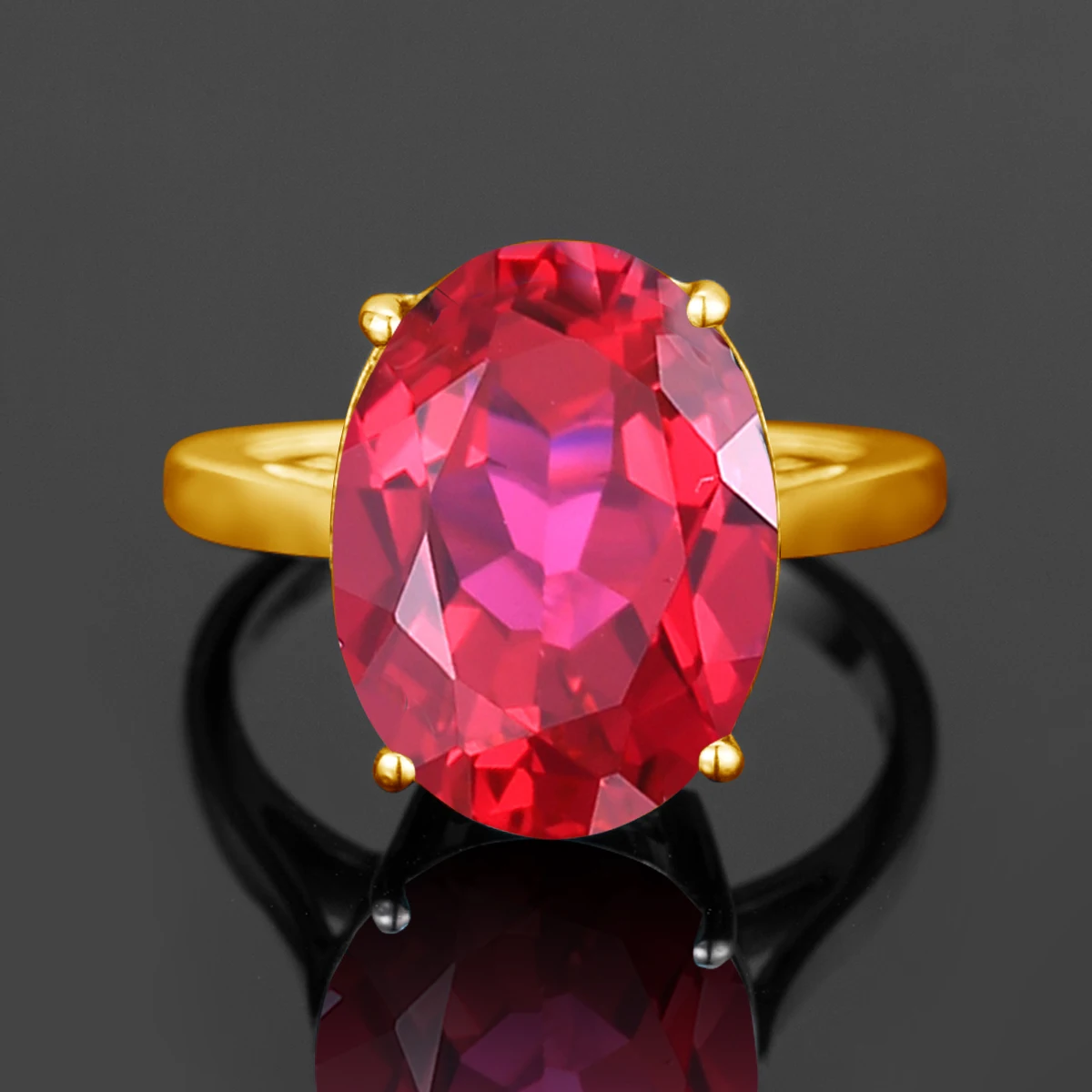 Buy Sidhi Shree Women's Men's 11.25 Ratti Ruby Stone Original Certified Ruby  Stone Manik Manikya Ring Adjustable Ring with Lab Certificate at Amazon.in