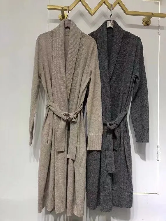 ショッピ カシミヤロングカーディガン 長袖 2色 新品 秋 楽天市場 正規取扱店の通販 Www Escolasaka Com