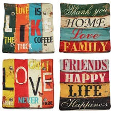 Новое поступление Подушка Чехол s Винтаж из хлопка и льна квадратная Подушка Чехол