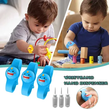 

3PC Fashion adult children unisex Liquid Wristband Hand Dispenser Handwash Gel With Whole Sanitizing anime браслет браслеты Q4