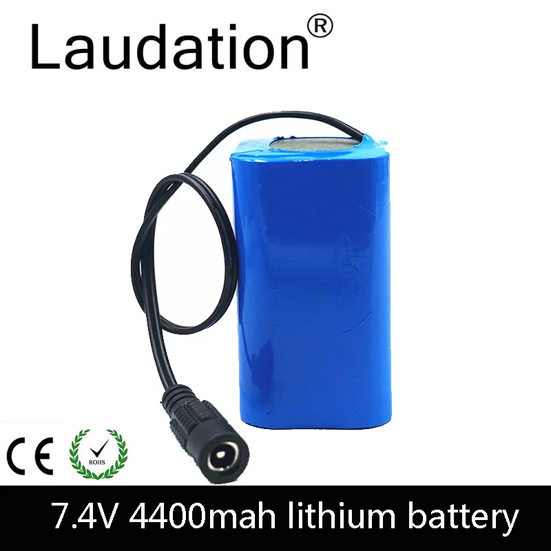 7,4 V/8,4 V аккумулятор 4400mAh18650 аккумулятор 4.4Ah перезаряжаемые батареи для фар велосипеда/CCTV/камеры/инструменты/светодиодный