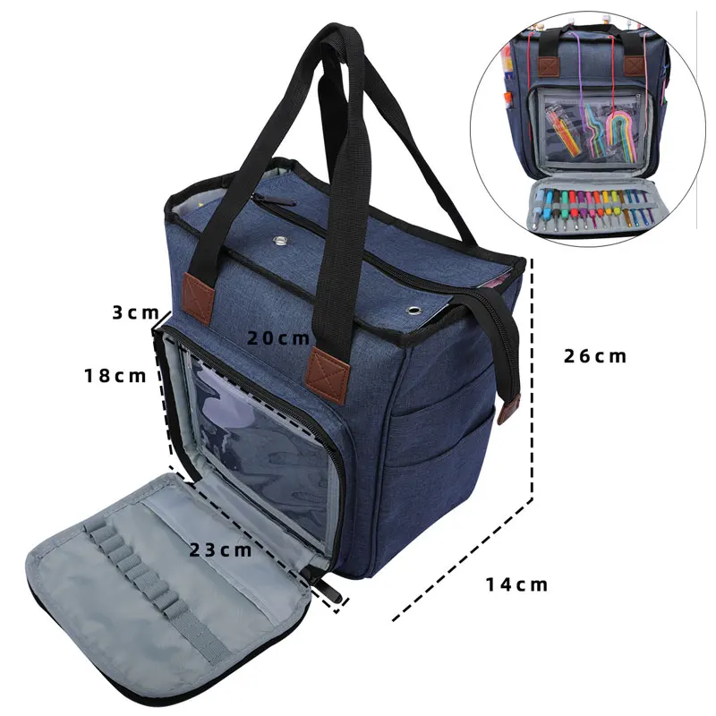 Пустая сумка для хранения пряжи вязальных крючков и спиц вязания своими руками