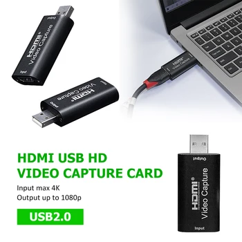 

hdmi capture card video usb capture card hdmi hd Mini game for PS4 Video Grabber Record Box Input Resolution Camera Recording