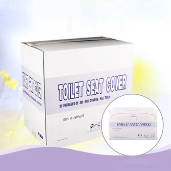 

250pcs/box Portable Disposable Toilet Seat Waterproof Bacteria-proof Cover Native Wood Pulp Toilet Pad For Travel CampingN