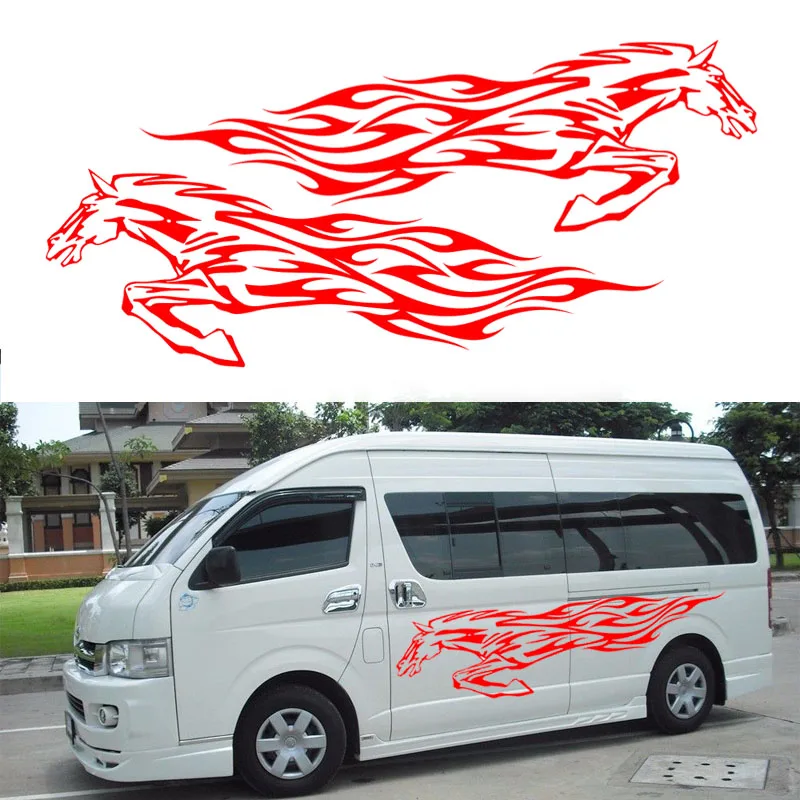 

New Fine Galloping Horse Courageously Pioneering Car Sticker for Motorhome Camper Van RV Trailer KK Vinyl Decal Car Styling Jdm