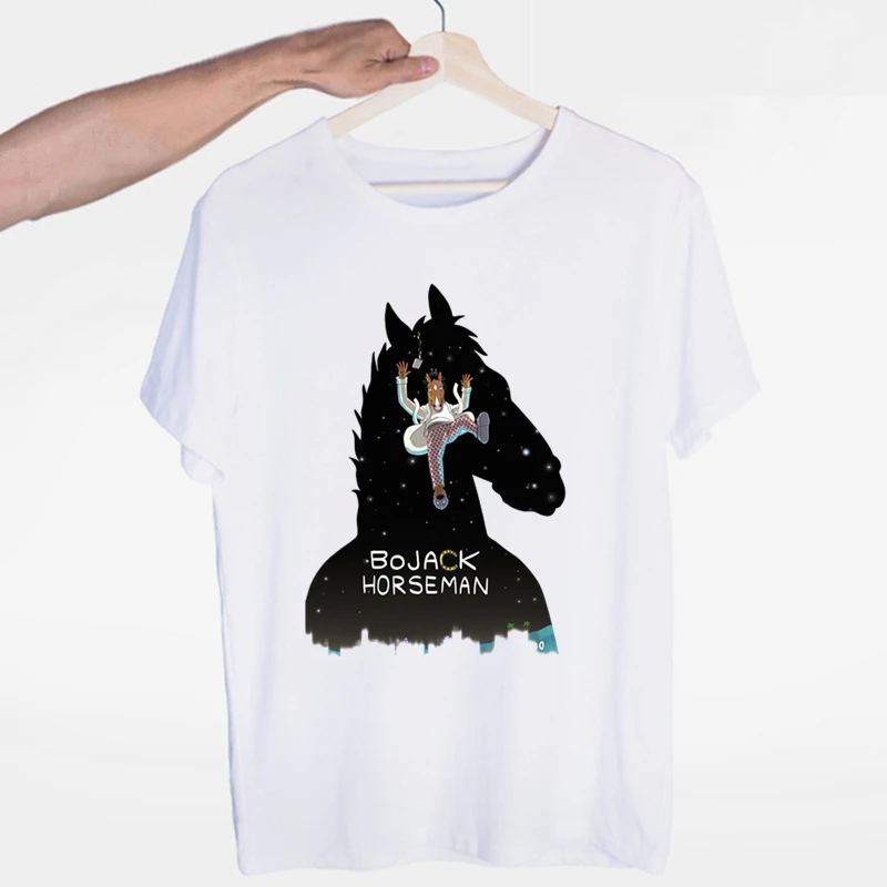 Футболка из фильма Bojack Horseman для мужчин и женщин, летняя модная мужская футболка с круглым вырезом и принтом, мужские женские футболки с графическими принтами для мужчин