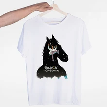 Футболка из фильма Bojack Horseman для мужчин и женщин, летняя модная мужская футболка с круглым вырезом и принтом, мужские женские футболки с графическими принтами для мужчин