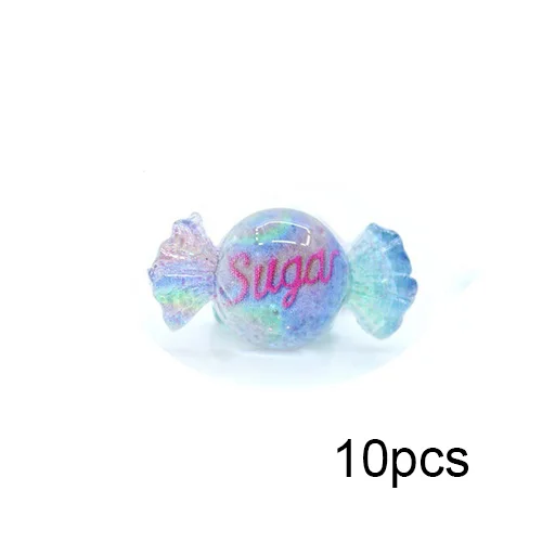 C 10pcs Happy Monkey блеск сахар слизи добавки поставки Kawaii Конфета из смолы Набор подвесок DIY наполнитель для облачной прозрачной слизи глины - Цвет: C 10pcs