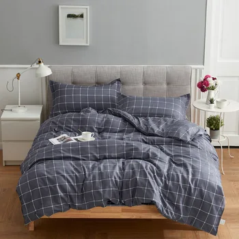 

Nordic Little Lattice Bed Linen Set Sheets Duvet Cover Quilt Cover Pillowcase 4pcs/set Students Kids Bedclothes Bedding Set