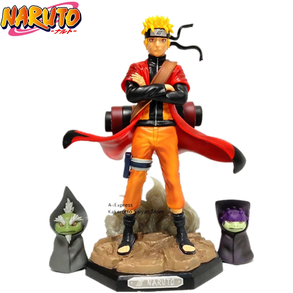 うずまきナルトセージモードアクションフィギュア Naruto ナルト 疾風伝アニメの置物カエルグッズ模型玩具人形 2 ミリメートル Action Figures Aliexpress