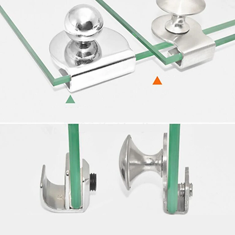 Glass Door Drawer Pull Knob No Drilling Steel Furniture Hardware