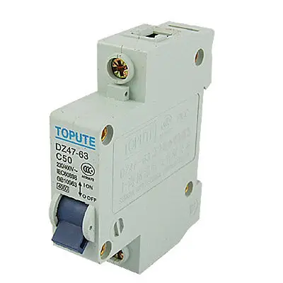 

Single Pole DZ47-63 C50 Mini Circuit Breaker Switch MCB