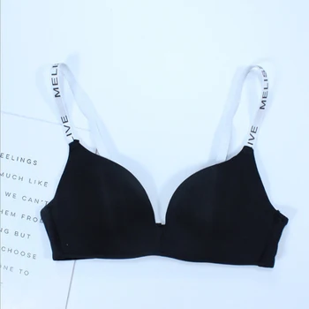 

Elovegirl Seamless Bras For Women Underwear Lingerie Solid Color Push-up Bra No Steel Ring Bralette Sexy Bra For Women