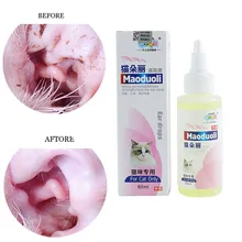 Кошачьи серьги капельки, воспаление уха, маленькая медицина, мытье уха 60 мл, очистка воды# C