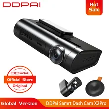 Global Version DDPai X2Pro Dash Cam DVR Parking Monitoring Master 1440P HD Built-in GPS n G-Sensor Sony MIX Front Rear Recording