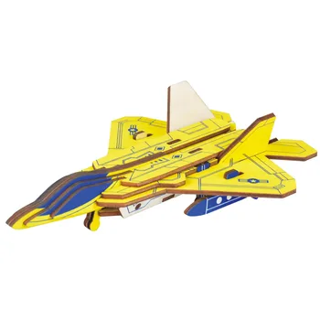 

F-22 Raptor DIY 3D Wooden Puzzle Woodcraft Assembly Kit Cutting Wood Toys For Christmas Gift 3228