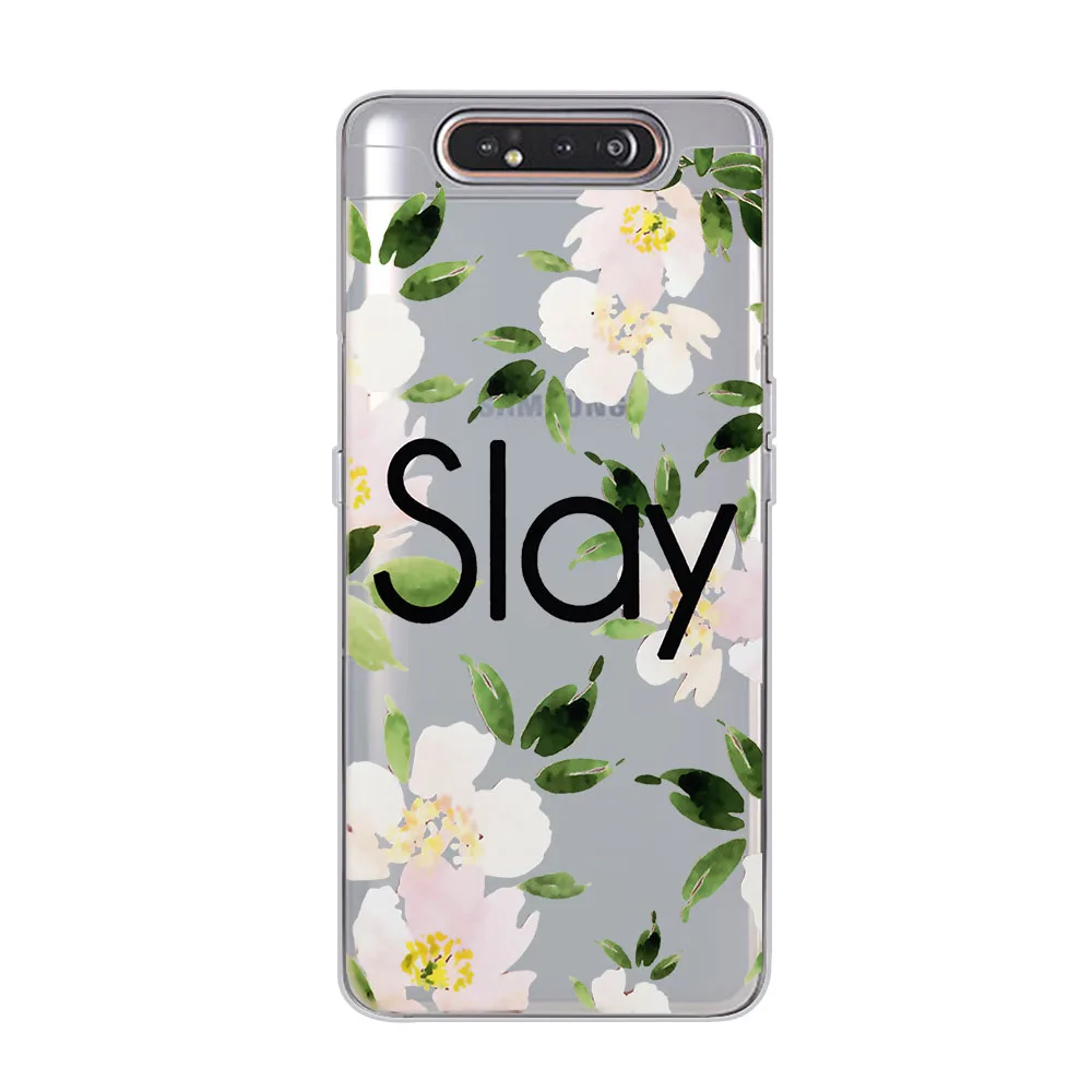 Ciciber цветок сливы чехлы для телефонов samsung Galaxy A50 A70 A10 A80 A40 A30 A20 A60 A20e Мягкий силиконовый чехол из ТПУ