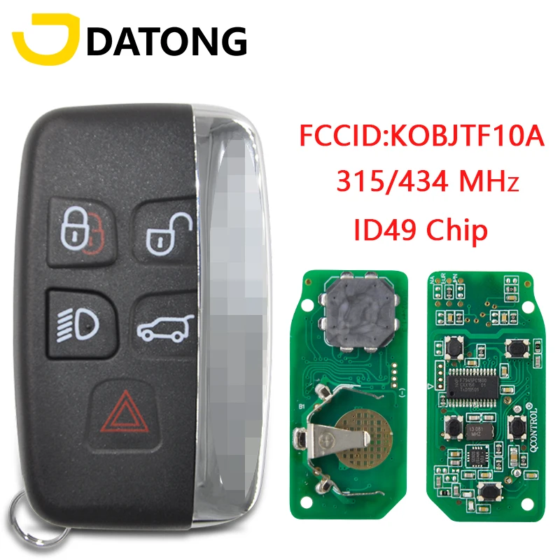 Datong World For Land Rover Discovery Freelander 315Mhz 434Mhz ID49 HITAG PRO Auto Smart Keyless Entry Promixity Key With Word | Автомобили