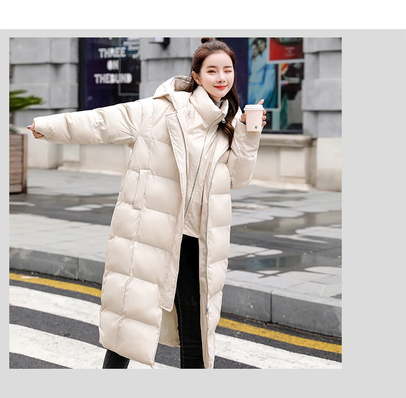 Зимняя повседневная Модная хлопковая стеганая одежда с карманами и длинными рукавами/хлопковое пальто QYDYX1893