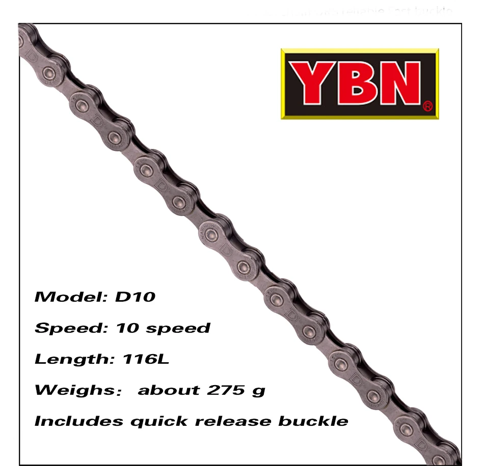 YBN велосипедная цепь 8/9/10/1/12 скоростная горная шоссейная совместима с SRAM SHIMANO