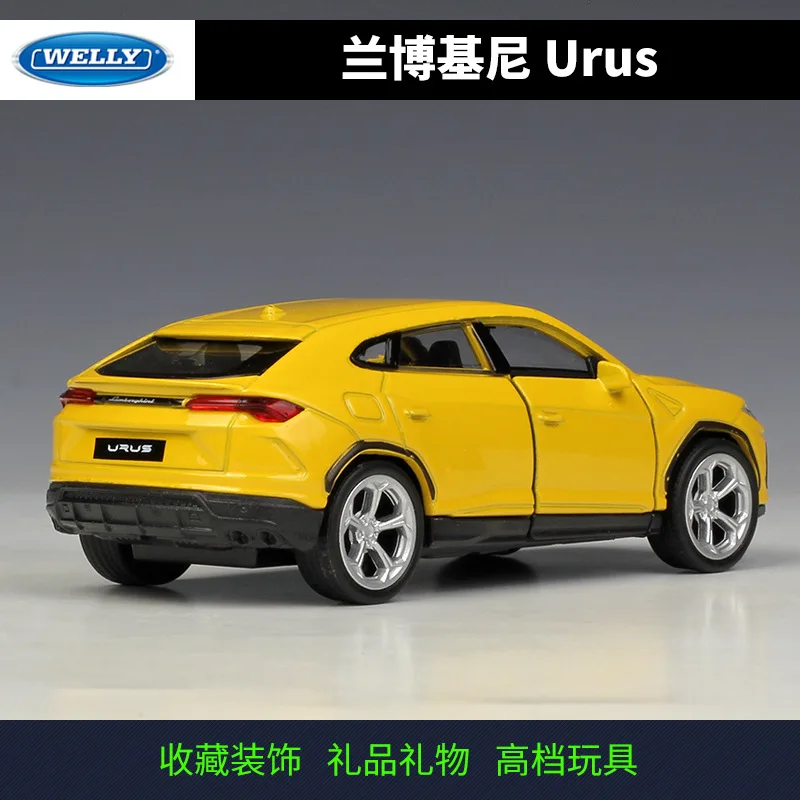 WELLY 1:36 Lamborghini Urus Alloy Pull back Toys Car Model Vehicles