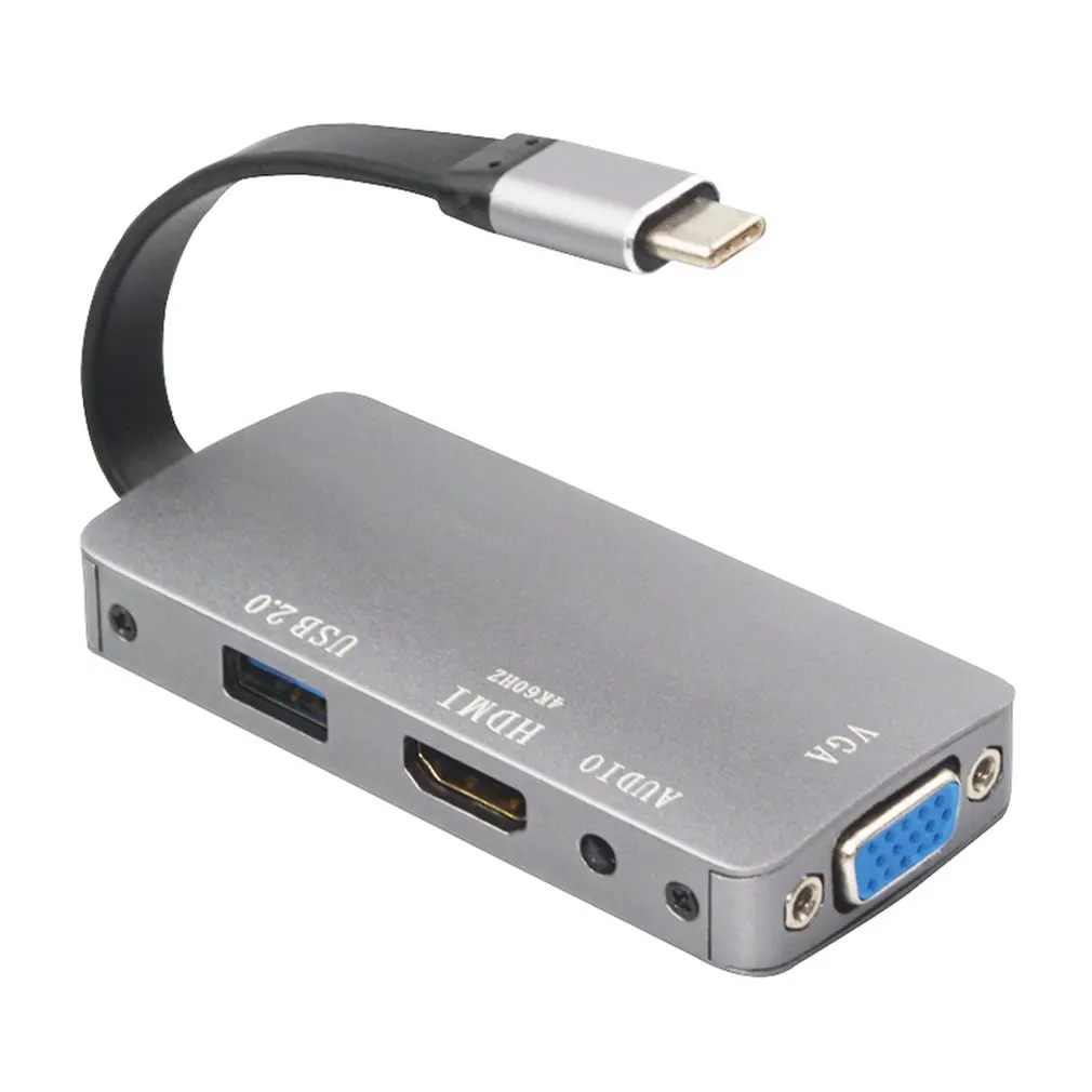 Usb C к Hdmi Vga Аудио адаптер Avedio ссылки Usb 2,0 type C к 1080P Vga 4K Hdmi Цифровой Av адаптер видео конвертер