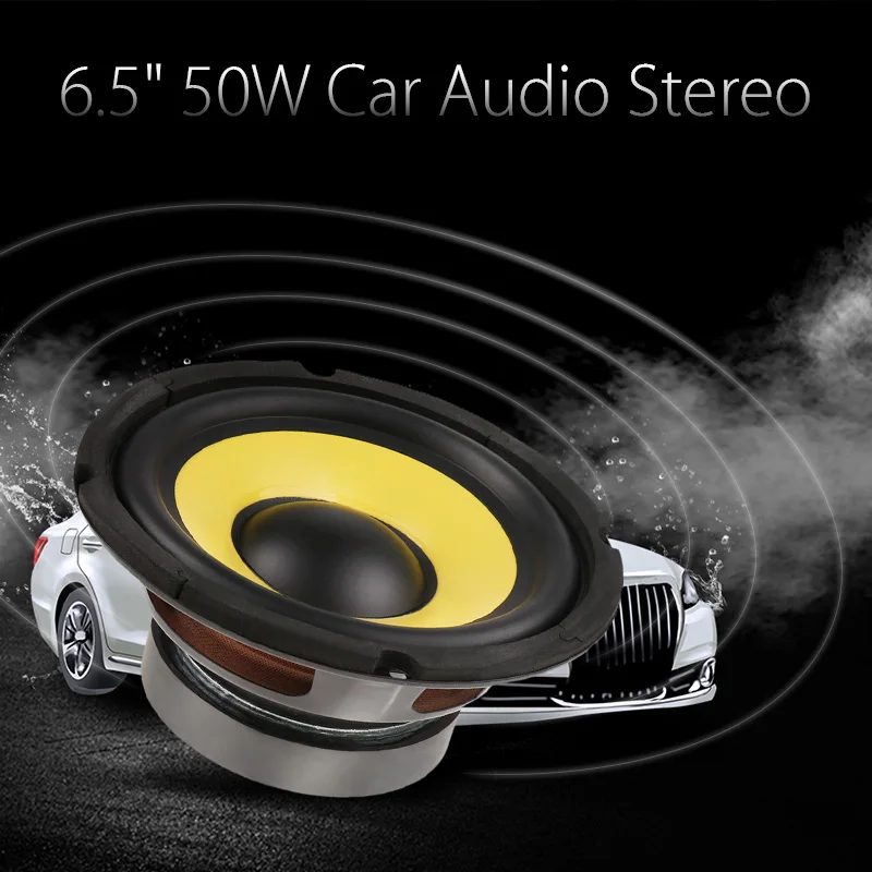 6 5 '཮ Вт автомобильный аудио стерео гудок сабвуфер бас HIFI динамик 4 Ом магнит