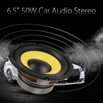 

6.5'' 50W Car Audio Stereo Horn Subwoofer Bass HIFI Speaker 4 Ohm Magnet For Car Truck RV Camper Boat Yacht Etc Woofer Speaker