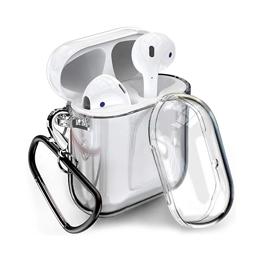 

Transparent Wireless Earphone Charging Cover Bag for Apple AirPods 1 2 Soft TPU Bluetooth Box Headset Clear Protective Case