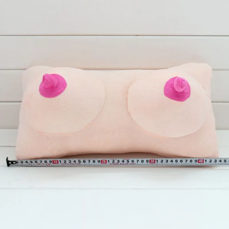 1 шт. аксессуары для украшения дома спальни креативная кровать забавная плюшевая подушка игрушка подушка подарок - Цвет: big breast pillow