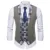 SWAGWHAT Mens Plaid Patchwork Blazer жилеты Однобортный V-образный вырез Мода Мужской Англия Повседневный Стиль Жилеты Мужской костюм Жилет