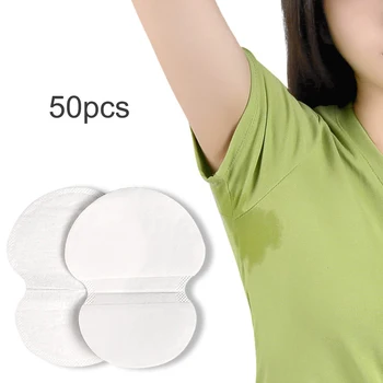

50pcs Summer Underarm Invisible Ultrathin Sweat Absorption Sticker Self-Adhesive Armpit Disposable Sweat Sheet