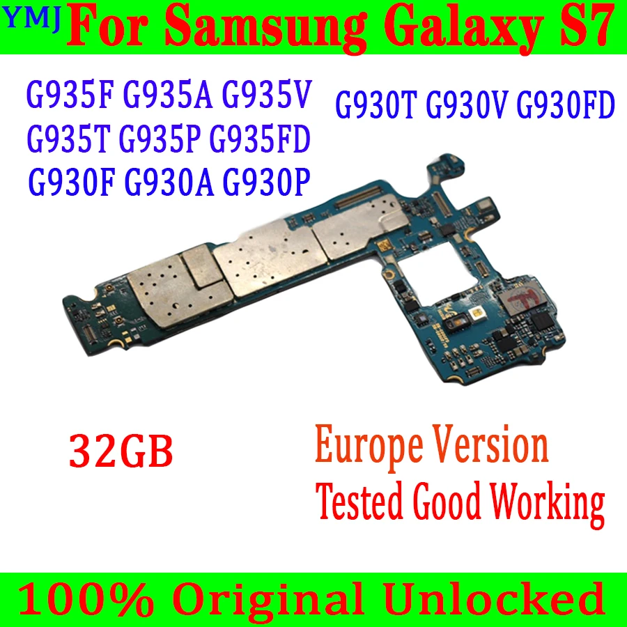 32 Гб для Samsung Galaxy S7 G930F G930FD G930V G935F G935FD материнская плата оригинальная