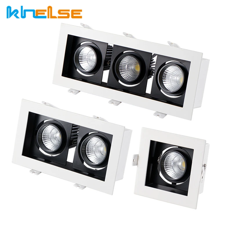 Lights & Lighting Ceiling Lights & Fans Square Double Ring Led Ceiling